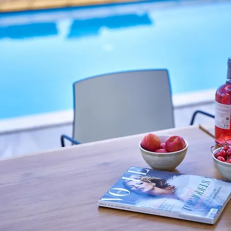 Luxury Rhodes Amina Sea View Private Swimming Pool וילה