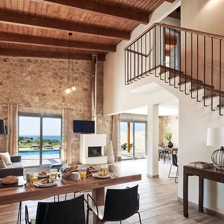 Villa Luxury Rhodes Amina Sea View Private Swimming Pool 3 Bedrooms Kalithea