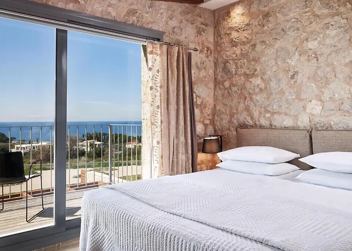 Luxury Rhodes Amina Sea View Private Swimming Pool فيلة