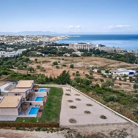Villa Luxury Rhodes Amina Sea View Private Swimming Pool 3 Bedrooms Kalithea Rhodes City